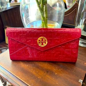 TORY BURCH RED WALLET